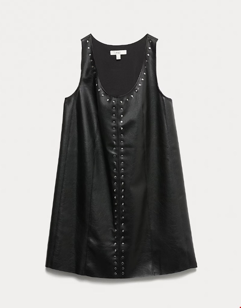 Αμάνικο μίνι φόρεμα από δερματίνη, Marks & Spencer