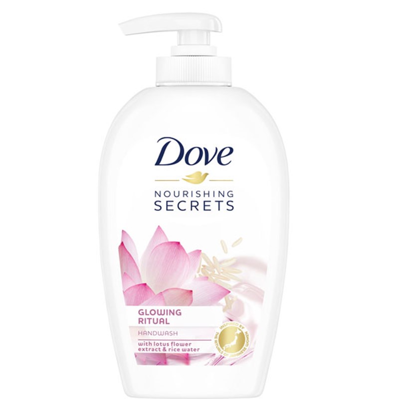 Dove Glowing Ritual με εκχύλισμα άνθους λωτού και γάλα ρυζιού