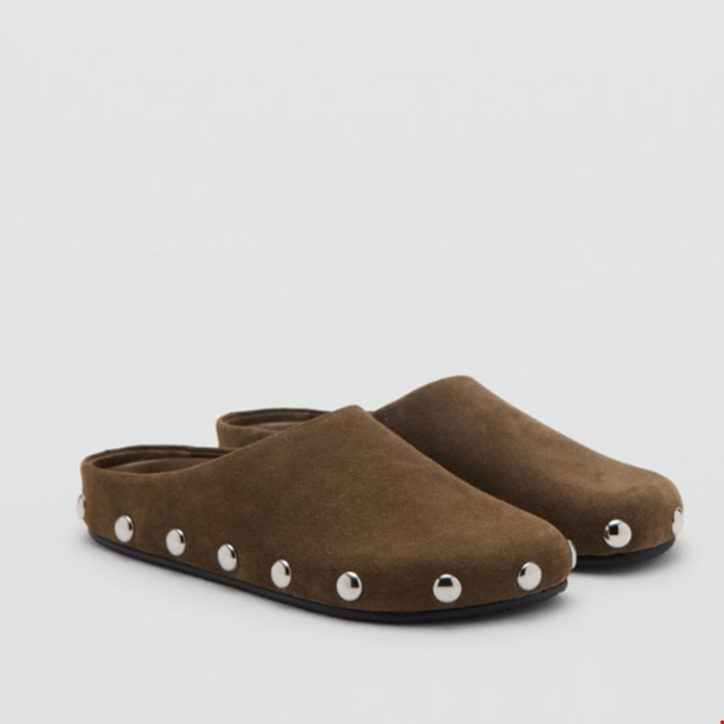 Παπούτσια δερμάτινα τρουκ, Mango