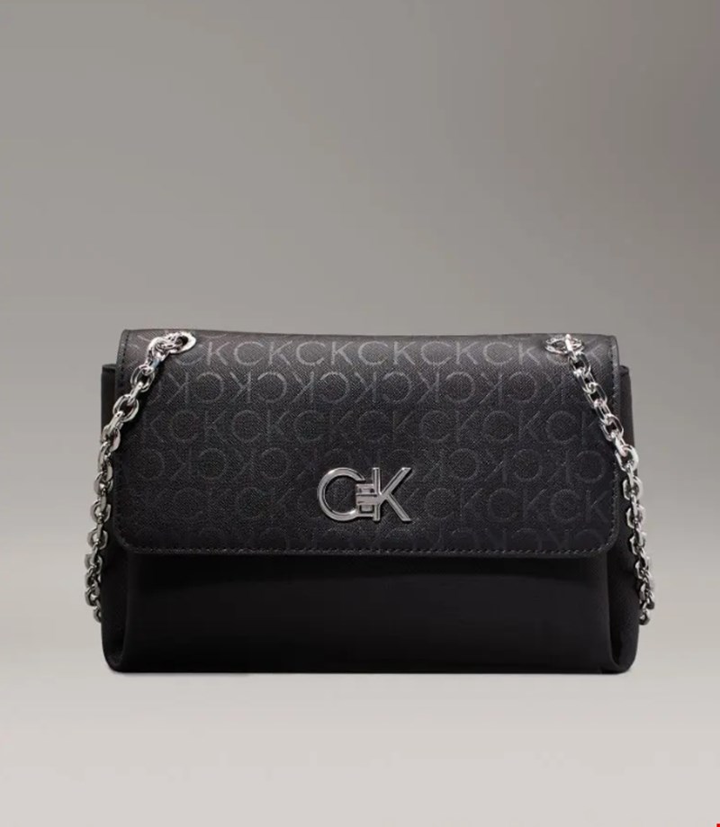 Τσάντα Ώμου Με Λογότυπο Calvin Klein