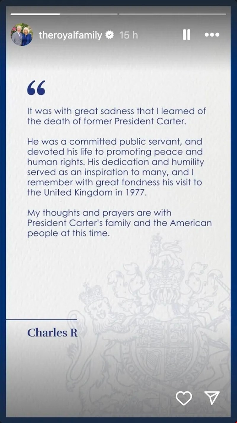 Βασιλιάς Κάρολος για Jimmy Carter