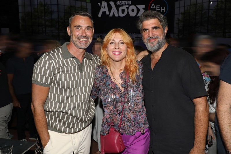 Γιώργος Καπουτζίδης, Σμαράγδα Καρύδη, Γιώργος Γάλλος | Photo: NDP Photo Agency