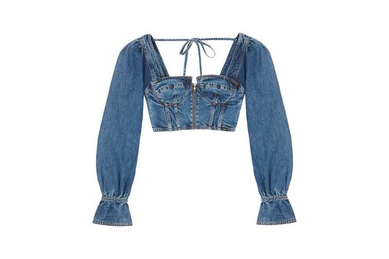 Denim Top Self-Portrait x Lee. Θα το βρεις εδώ