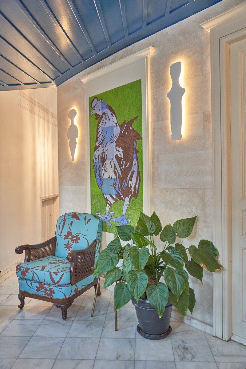 Οι κοινόχρηστοι χώροι του Villa Selena.