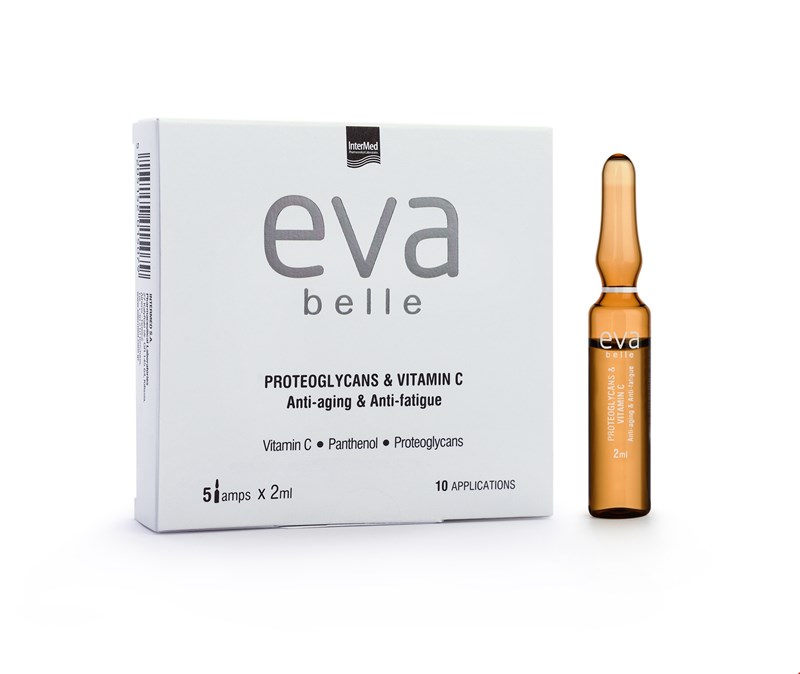 Συσκευασία του προϊόντος Eva Belle PROTEOGLYCANS & VITAMIN C της InterMed.