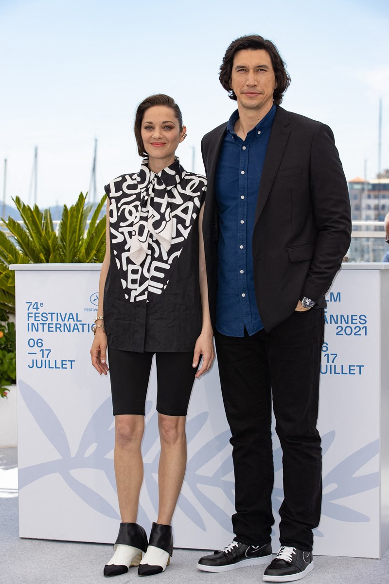 Marion Cottiyarg Adam Driver Cannes 2021