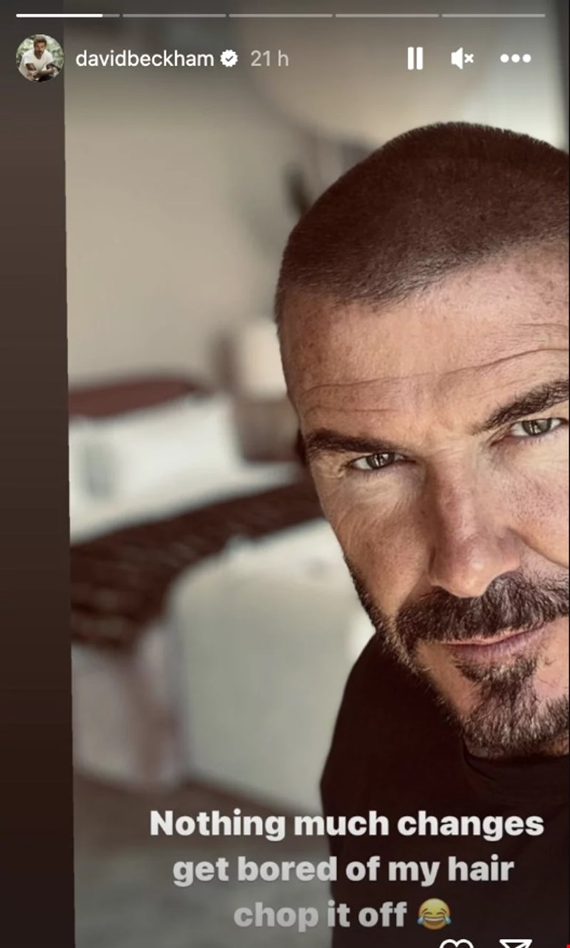 Το νέο κούρεμα του David Beckham.