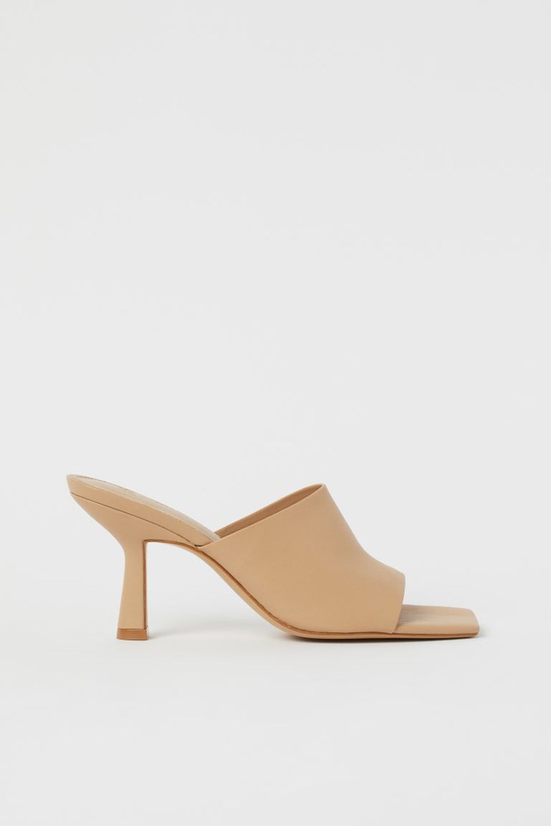 Beige Mules H&M