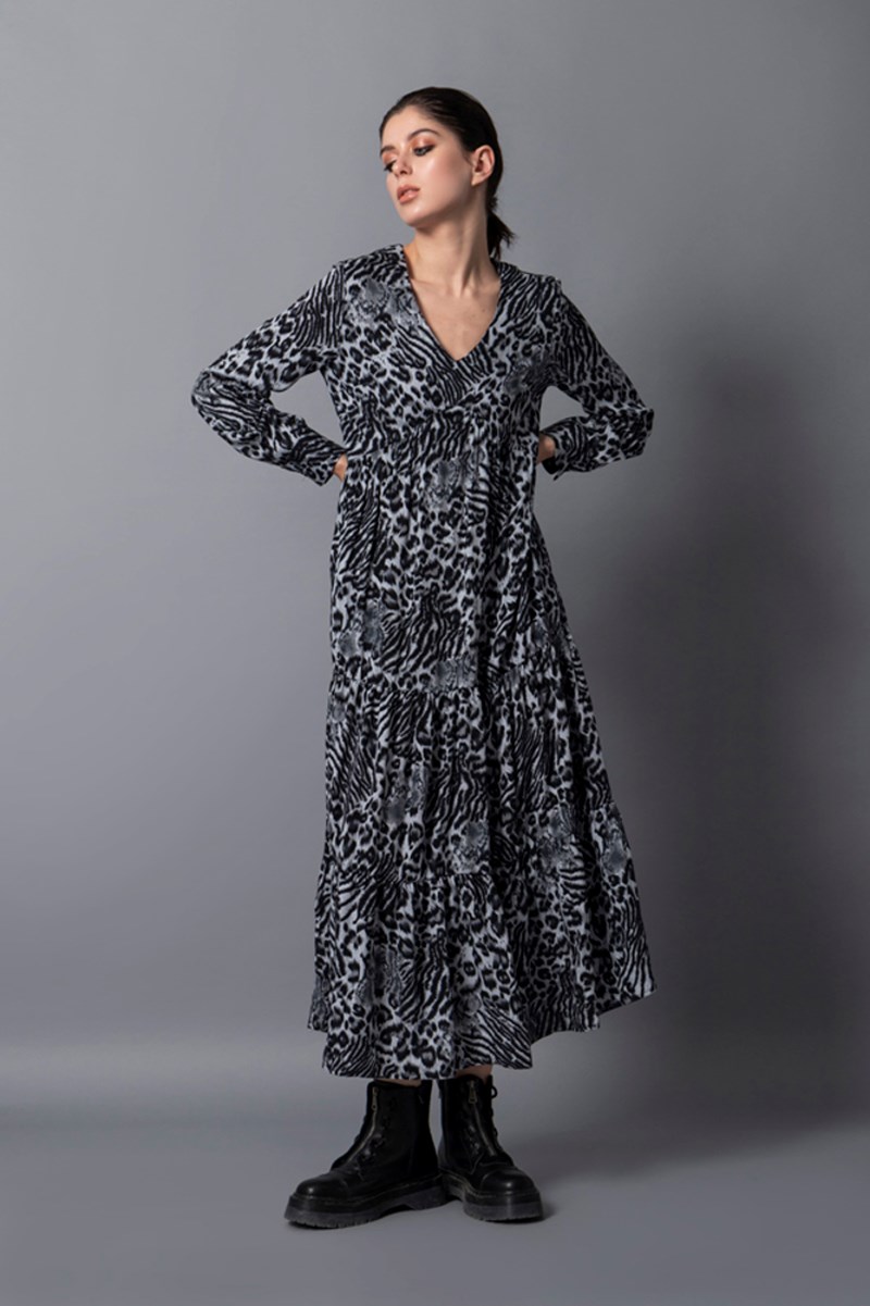 Φόρεμα animal-print, Helmi.