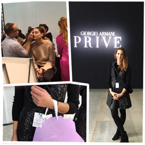 Backstage στο σόου του Armani Privé στην Εβδομάδα Υψηλής Ραπτικής του Παρισιού 