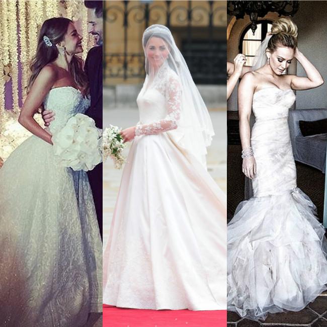 Τα 10 ωραιότερα celebrity νυφικά που είδαμε τα τελευταία χρόνια