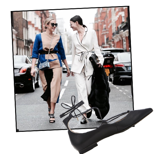 8 looks που θα σου αποδείξουν πως τα μαύρα φλατ παπούτσια θα γίνουν ο καλύτερός σου φίλος!