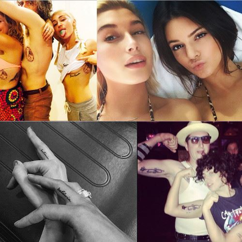 Celebrity δεσμοί που επισφραγίστηκαν με ένα κοινό tattoo 
