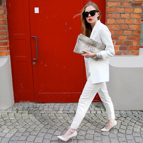 STREET STYLE: Λευκές γόβες