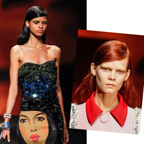 #MFW beauty report: To πολύχρωμο ανδρόγυνο look του οίκου Prada