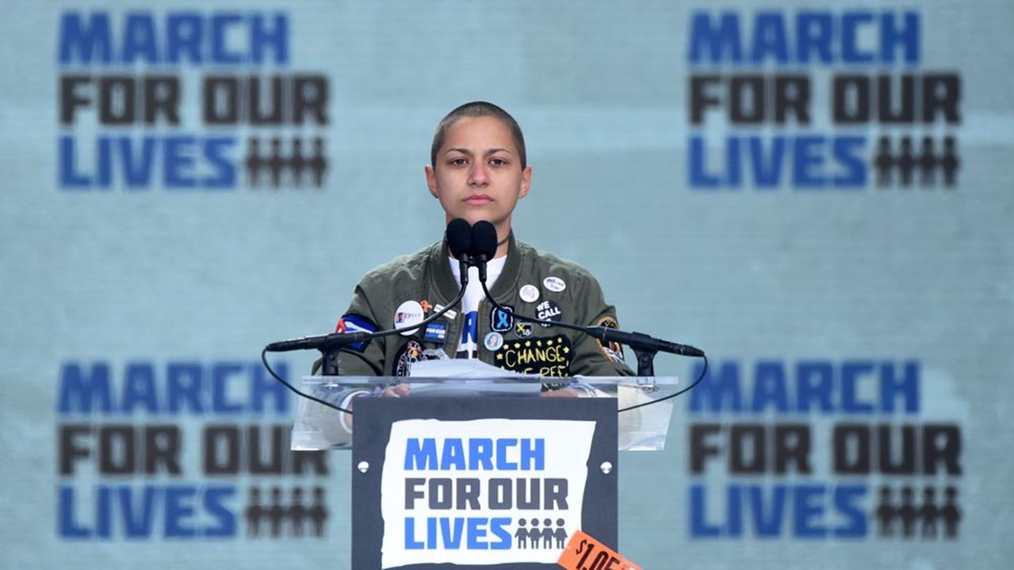 &#x397; &#x3C3;&#x3B9;&#x3C9;&#x3C0;&#x3B7;&#x3BB;&#x3AE; &#x3BF;&#x3BC;&#x3B9;&#x3BB;&#x3AF;&#x3B1; &#x3C4;&#x3B7;&#x3C2; Emma Gonz&#xE1;lez &#x3C3;&#x3C4;&#x3BF; March For Our Lives &#x3C0;&#x3BF;&#x3C5; &#x3C3;&#x3C5;&#x3B3;&#x3BA;&#x3BB;&#x3CC;&#x3BD;&#x3B9;&#x3C3;&#x3B5; &#x3C4;&#x3B7;&#x3BD; &#x391;&#x3BC;&#x3B5;&#x3C1;&#x3B9;&#x3BA;&#x3AE;