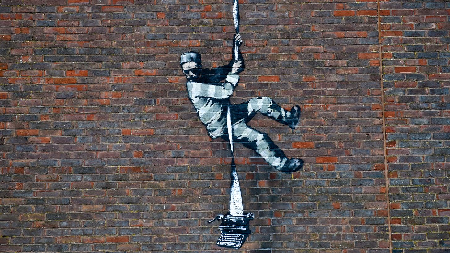 Banksy | &#x391;&#x3C0;&#x3BF;&#x3BA;&#x3AC;&#x3BB;&#x3C5;&#x3C8;&#x3B5; &#x3B2;&#x3AF;&#x3BD;&#x3C4;&#x3B5;&#x3BF; &#x3BC;&#x3B5; &#x3C3;&#x3BA;&#x3B7;&#x3BD;&#x3AD;&#x3C2; &#x3B1;&#x3C0;&#x3CC; &#x3C4;&#x3B7; &#x3B4;&#x3B7;&#x3BC;&#x3B9;&#x3BF;&#x3C5;&#x3C1;&#x3B3;&#x3AF;&#x3B1; &#x3C4;&#x3BF;&#x3C5; &#x3C0;&#x3C1;&#x3CC;&#x3C3;&#x3C6;&#x3B1;&#x3C4;&#x3BF;&#x3C5; &#x3AD;&#x3C1;&#x3B3;&#x3BF;&#x3C5; &#x3C4;&#x3BF;&#x3C5;