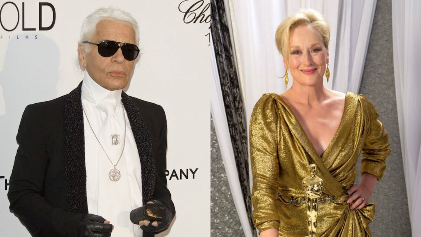 Karl Lagerfeld - Meryl Streep: &#x39D;&#x3AD;&#x3B1; &#x3B4;&#x3B9;&#x3B1;&#x3BC;&#x3AC;&#x3C7;&#x3B7; &#x3C3;&#x3C4;&#x3BF; Hollywood