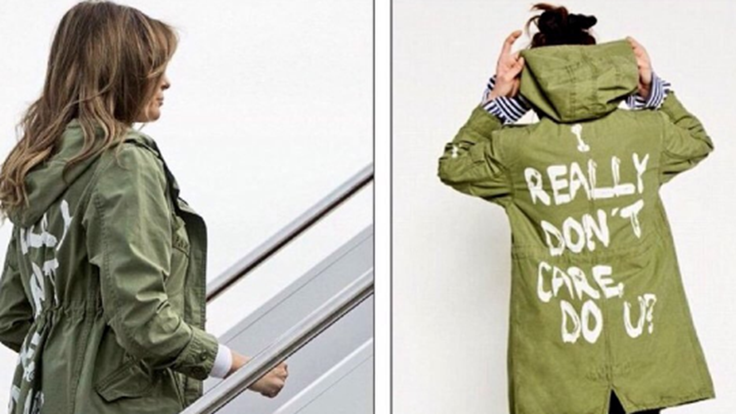 &#x397; Melania Trump &#x3B1;&#x3C0;&#x3B1;&#x3BD;&#x3C4;&#x3AC;&#x3B5;&#x3B9; &#x3B3;&#x3B9;&#x3B1; &#x3C4;&#x3BF; jacket &#x3C0;&#x3BF;&#x3C5; &#x3C0;&#x3C1;&#x3BF;&#x3BA;&#x3AC;&#x3BB;&#x3B5;&#x3C3;&#x3B5; &#x3B8;&#x3CD;&#x3B5;&#x3BB;&#x3BB;&#x3B1; &#x3B1;&#x3BD;&#x3C4;&#x3B9;&#x3B4;&#x3C1;&#x3AC;&#x3C3;&#x3B5;&#x3C9;&#x3BD;