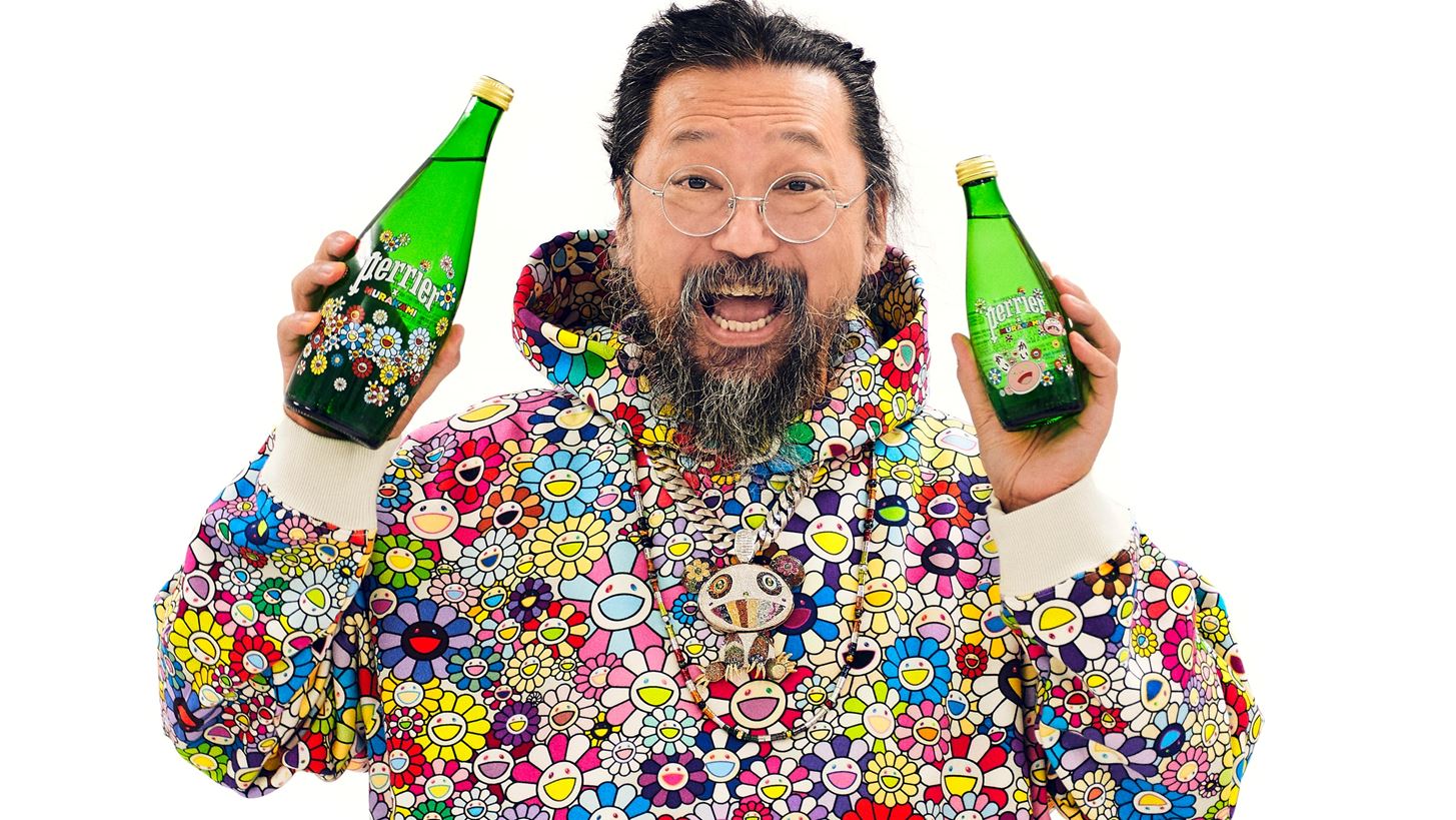Takashi Murakami | &#x3A5;&#x3C0;&#x3BF;&#x3B3;&#x3C1;&#x3AC;&#x3C6;&#x3B5;&#x3B9; &#x3C4;&#x3B7; &#x3BD;&#x3AD;&#x3B1; limited edition &#x3C3;&#x3B5;&#x3B9;&#x3C1;&#x3AC; &#x3C4;&#x3BF;&#x3C5; Perrier