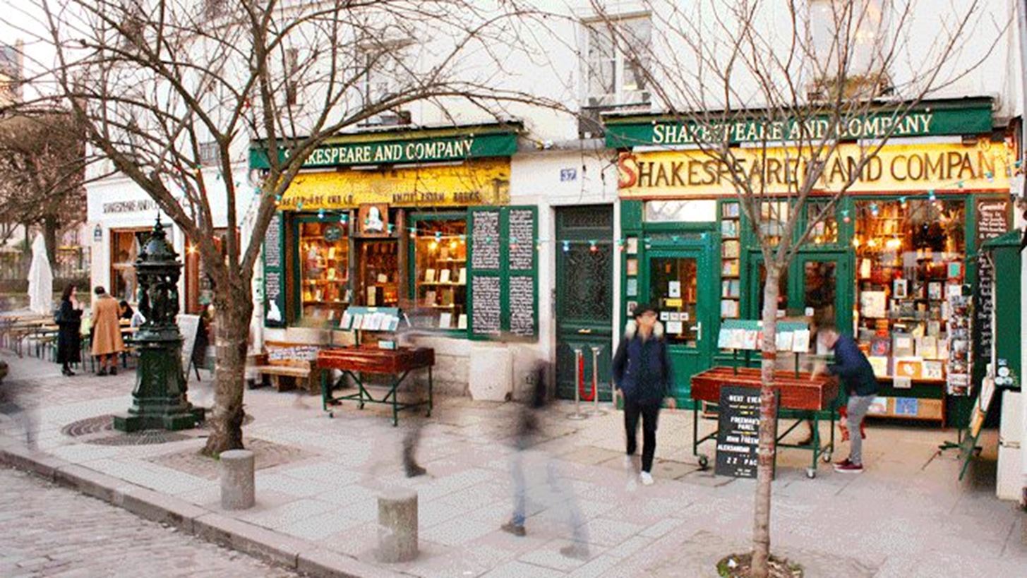 Shakespeare and Company: &#x3A4;&#x3BF; &#x3C0;&#x3B1;&#x3C1;&#x3B1;&#x3BC;&#x3C5;&#x3B8;&#x3AD;&#x3BD;&#x3B9;&#x3BF; &#x3B2;&#x3B9;&#x3B2;&#x3BB;&#x3B9;&#x3BF;&#x3C0;&#x3C9;&#x3BB;&#x3B5;&#x3AF;&#x3BF; &#x3C3;&#x3C4;&#x3BF; &#x3BA;&#x3AD;&#x3BD;&#x3C4;&#x3C1;&#x3BF; &#x3C4;&#x3BF;&#x3C5; &#x3A0;&#x3B1;&#x3C1;&#x3B9;&#x3C3;&#x3B9;&#x3BF;&#x3CD;