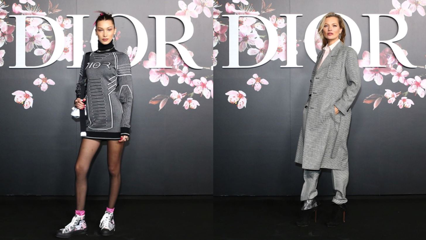Dior pre-fall&#xA0;2019 | Kate Moss &#x3BA;&#x3B1;&#x3B9; Bella Hadid front row &#x3BC;&#x3B5; &#x3B1;&#x3BD;&#x3C4;&#x3C1;&#x3B9;&#x3BA;&#x3AC; &#x3C1;&#x3BF;&#x3CD;&#x3C7;&#x3B1;