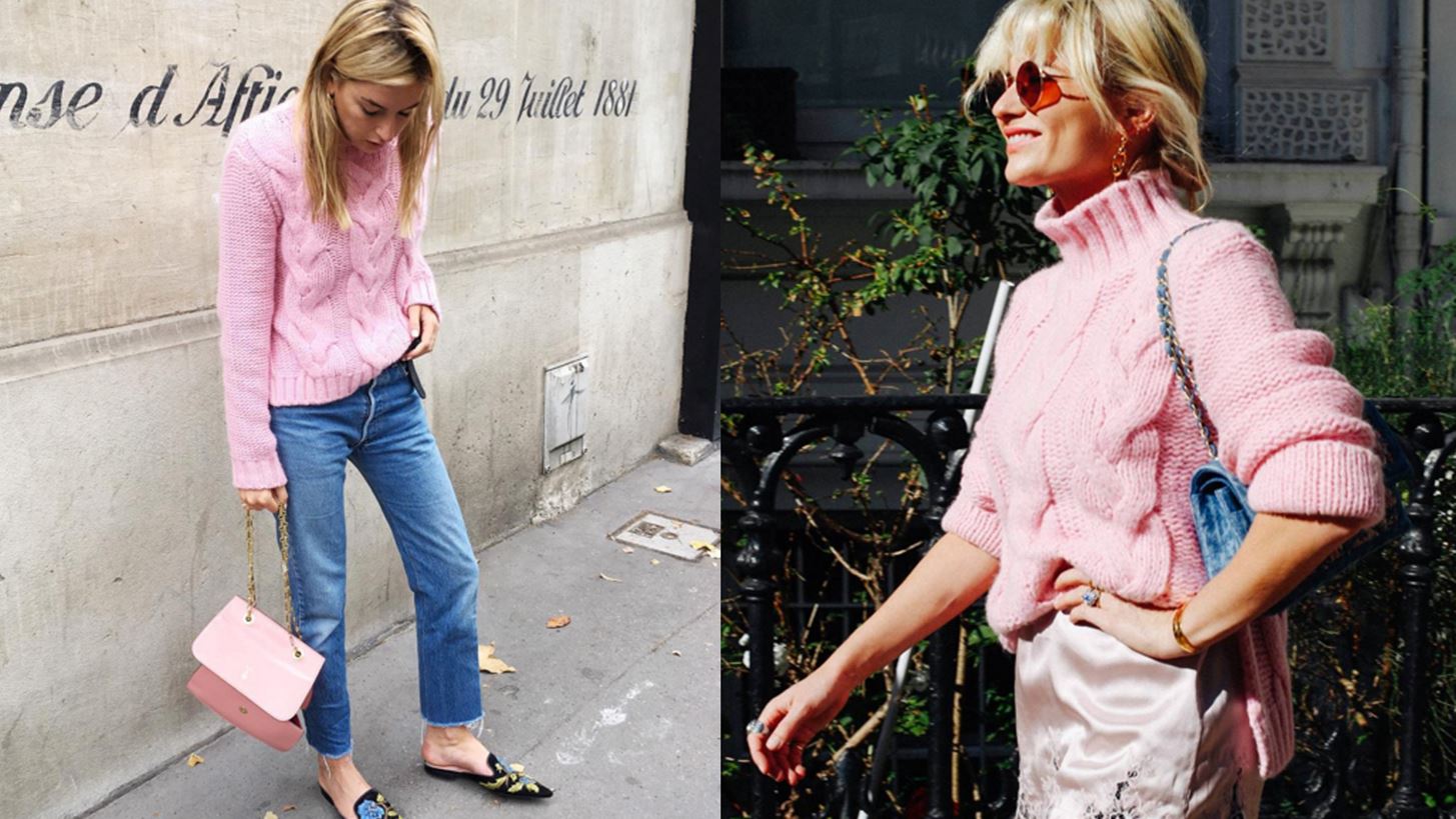 Αυτό είναι το ροζ πουλόβερ με το οποίο κάθε blogger έχει πάθει εμμονή