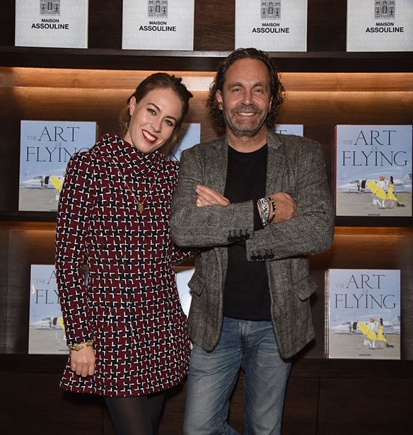 Nina Flohr | Με jacquard πουλόβερ για σκι στο St Moritz δίπλα στον πατέρα της Thomas Flohr