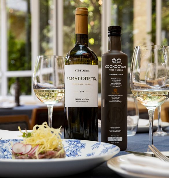 Wine and food pairing: &#x388;&#x3BD;&#x3B1; &#x3BA;&#x3B1;&#x3BB;&#x3BF;&#x3BA;&#x3B1;&#x3B9;&#x3C1;&#x3B9;&#x3BD;&#x3CC; &#x3BC;&#x3B5;&#x3BD;&#x3BF;&#x3CD; &#x3C3;&#x3C4;&#x3B7;&#x3BD; Cookoovaya &#x3BC;&#x3B5; &#x3C4;&#x3B7; &#x3A3;&#x3B1;&#x3BC;&#x3B1;&#x3C1;&#x3CC;&#x3C0;&#x3B5;&#x3C4;&#x3C1;&#x3B1; &#x3C4;&#x3BF;&#x3C5; &#x39A;&#x3A5;&#x3A1; &#x393;&#x399;&#x391;&#x39D;&#x39D;&#x397;