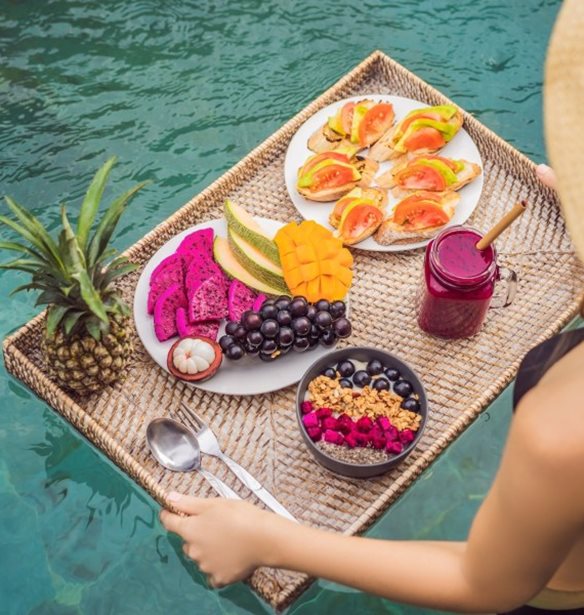 Διατροφή για την κατακράτηση πριν από την παραλία