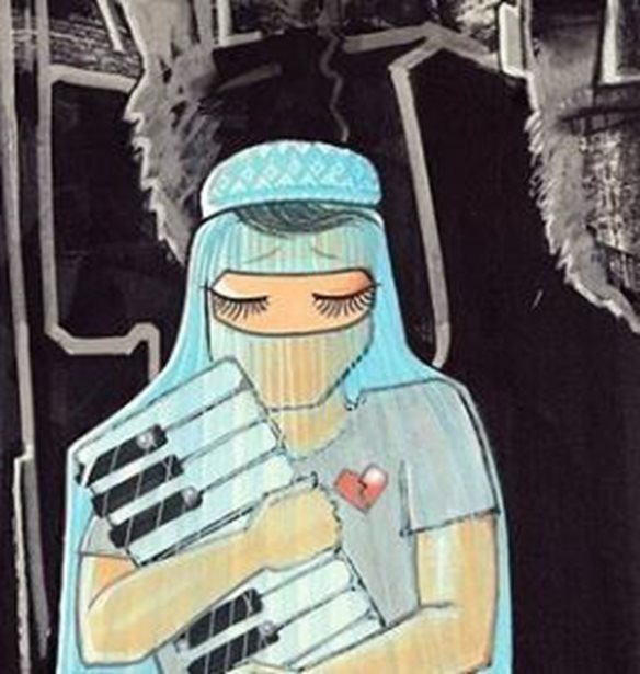 Shamsia Hassani | &#x397; &#x3C0;&#x3C1;&#x3CE;&#x3C4;&#x3B7; &#x391;&#x3C6;&#x3B3;&#x3B1;&#x3BD;&#x3AE; street artist &#x3B3;&#x3AF;&#x3BD;&#x3B5;&#x3C4;&#x3B1;&#x3B9; &#x3B7; &#x3C6;&#x3C9;&#x3BD;&#x3AE; &#x3CC;&#x3BB;&#x3C9;&#x3BD; &#x3C4;&#x3C9;&#x3BD; &#x3B3;&#x3C5;&#x3BD;&#x3B1;&#x3B9;&#x3BA;&#x3CE;&#x3BD; &#x3B5;&#x3BD;&#x3AC;&#x3BD;&#x3C4;&#x3B9;&#x3B1; &#x3C3;&#x3C4;&#x3BF;&#x3C5;&#x3C2; &#x3A4;&#x3B1;&#x3BB;&#x3B9;&#x3BC;&#x3C0;&#x3AC;&#x3BD;