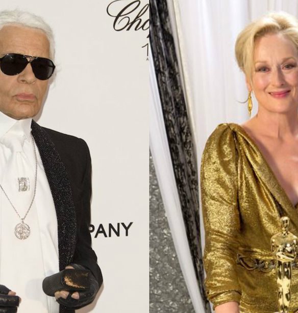 Karl Lagerfeld - Meryl Streep: &#x39D;&#x3AD;&#x3B1; &#x3B4;&#x3B9;&#x3B1;&#x3BC;&#x3AC;&#x3C7;&#x3B7; &#x3C3;&#x3C4;&#x3BF; Hollywood