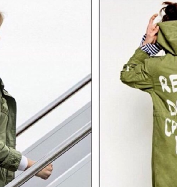 &#x397; Melania Trump &#x3B1;&#x3C0;&#x3B1;&#x3BD;&#x3C4;&#x3AC;&#x3B5;&#x3B9; &#x3B3;&#x3B9;&#x3B1; &#x3C4;&#x3BF; jacket &#x3C0;&#x3BF;&#x3C5; &#x3C0;&#x3C1;&#x3BF;&#x3BA;&#x3AC;&#x3BB;&#x3B5;&#x3C3;&#x3B5; &#x3B8;&#x3CD;&#x3B5;&#x3BB;&#x3BB;&#x3B1; &#x3B1;&#x3BD;&#x3C4;&#x3B9;&#x3B4;&#x3C1;&#x3AC;&#x3C3;&#x3B5;&#x3C9;&#x3BD;