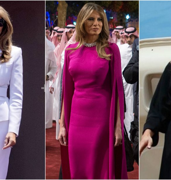 Melania Trump: &#x3A4;&#x3B1; outfits &#x3C4;&#x3B7;&#x3C2; &#x3C3;&#x3C4;&#x3BF; &#x3C0;&#x3B1;&#x3C1;&#x3B8;&#x3B5;&#x3BD;&#x3B9;&#x3BA;&#x3CC; &#x3C4;&#x3B7;&#x3C2; &#x3C4;&#x3B1;&#x3BE;&#x3AF;&#x3B4;&#x3B9; &#x3C9;&#x3C2; &#x3A0;&#x3C1;&#x3CE;&#x3C4;&#x3B7; &#x39A;&#x3C5;&#x3C1;&#x3AF;&#x3B1;