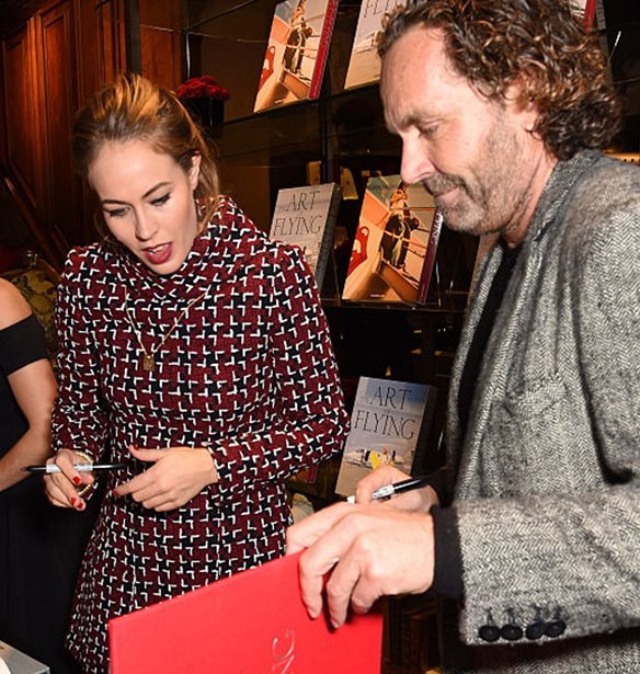 Nina Flohr | Με jacquard πουλόβερ για σκι στο St Moritz δίπλα στον πατέρα της Thomas Flohr