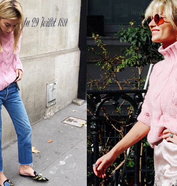 Αυτό είναι το ροζ πουλόβερ με το οποίο κάθε blogger έχει πάθει εμμονή